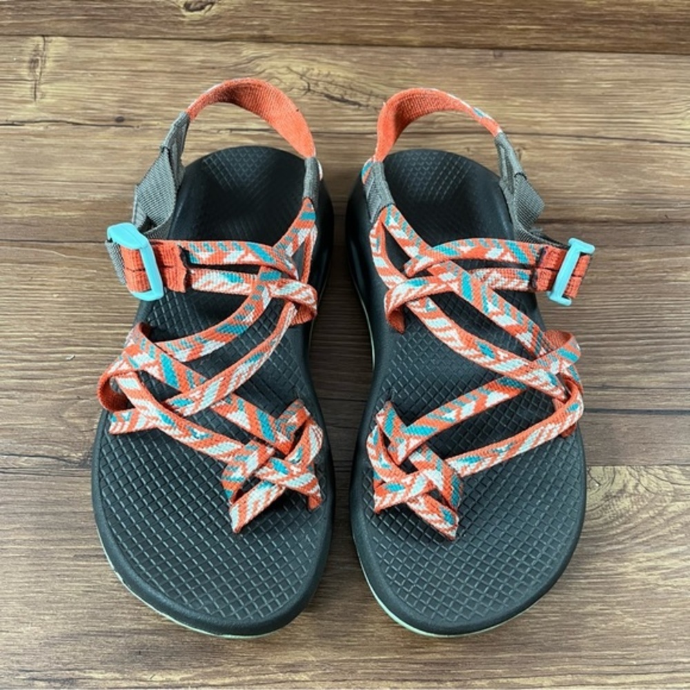 Chaco Women's Orange Teal Strappy Sandals